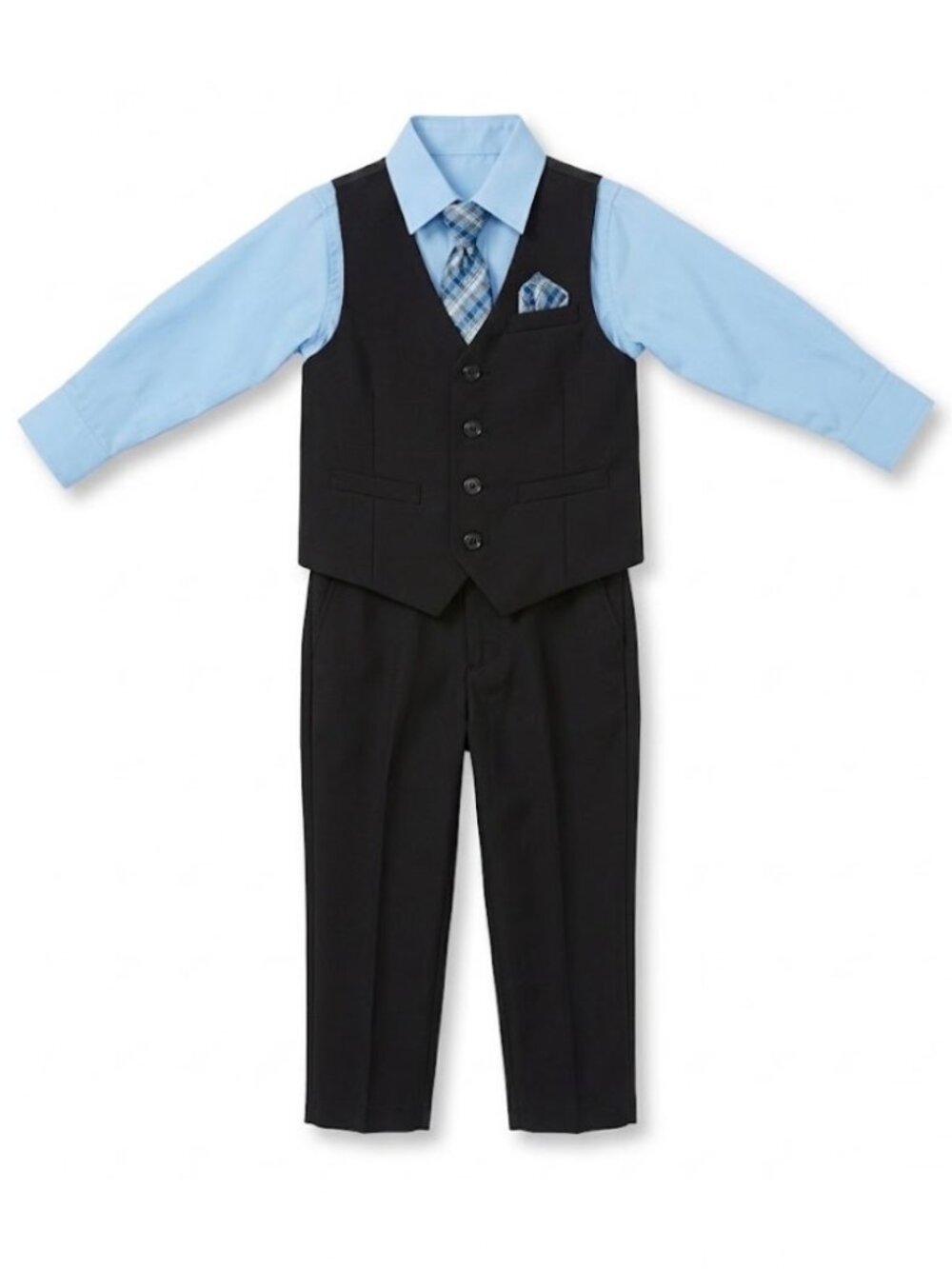 4pcs Baby Toddler Formal Outfits Set Infant Boy Wedding Christening Tuxedo Suit